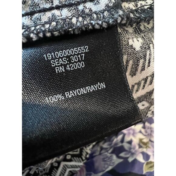 Joe Boxer Black and White Mixed Design Spaghetti Strap Pockets Jumper Shorts 3X - Picture 8 of 8